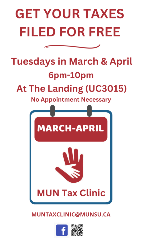 MUN Tax Clinic Poster6948