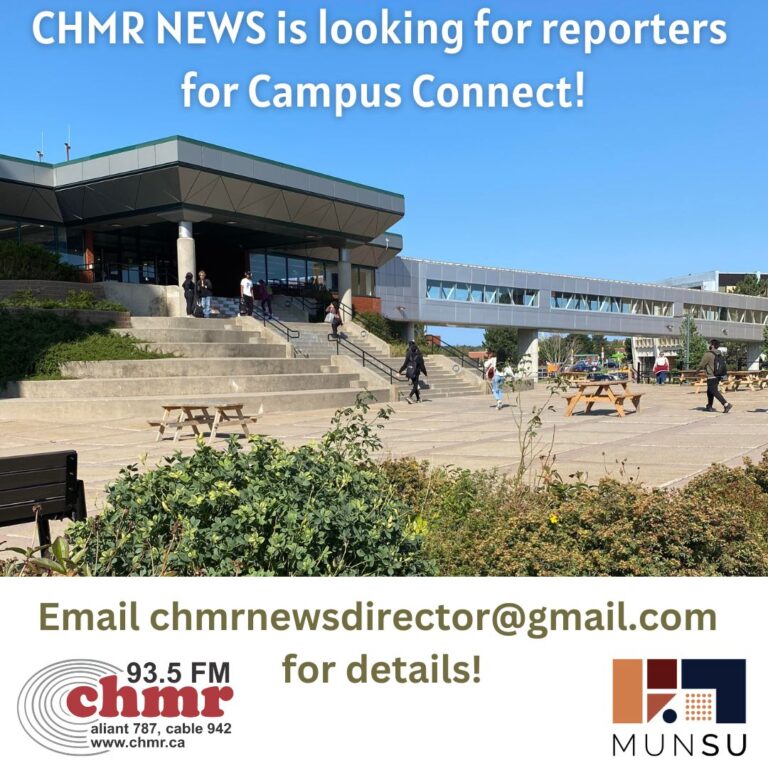 CHMR in search of student reporters for radio show