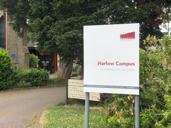 Harlow Campus Sign