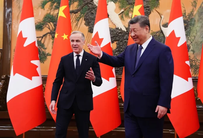 Mark Carney and Xi Jingping